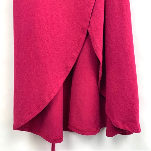 Treasure & Bond | Knit Wrap Midi Asymmetric Dress - Picture 4 of 8